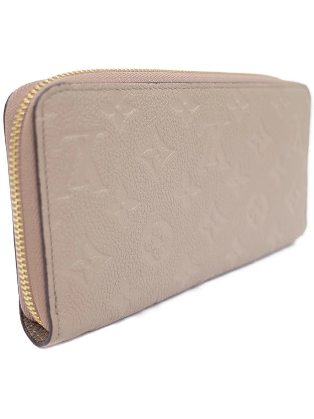 Louis Vuitton Long Zipper Zippy Round Empreinte Monogram Wallet Brown